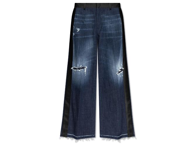 Jeans wide-leg Dsquared2 blu navy