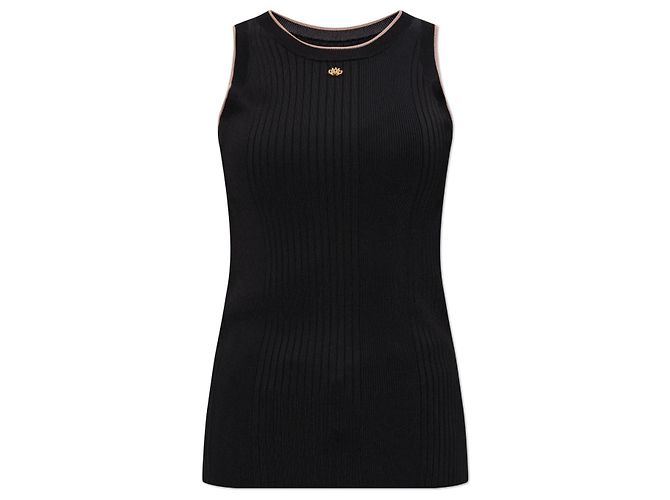 Top nero Amiri con cutout sulla schiena