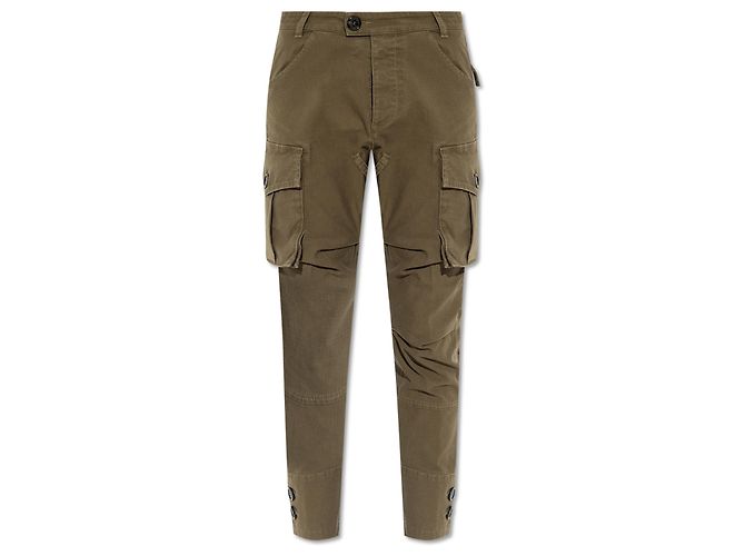 Pantalones cargo Dsquared2 verde de algodón