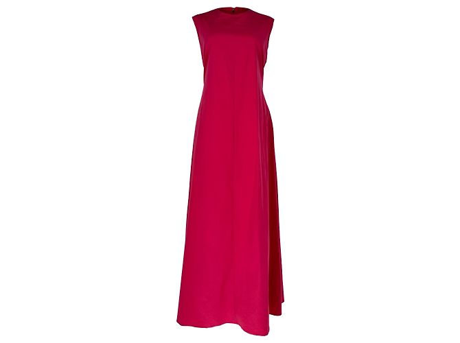 Vestido maxi sem mangas 'S Max Mara em algodão rosa