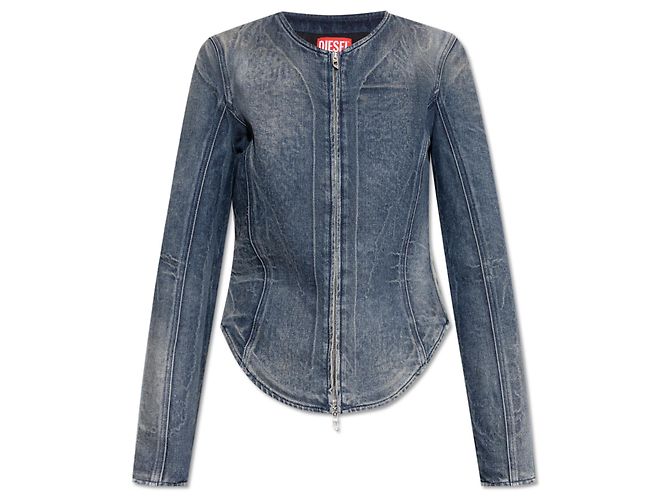Diesel Jeansjacke blau aus Baumwolle