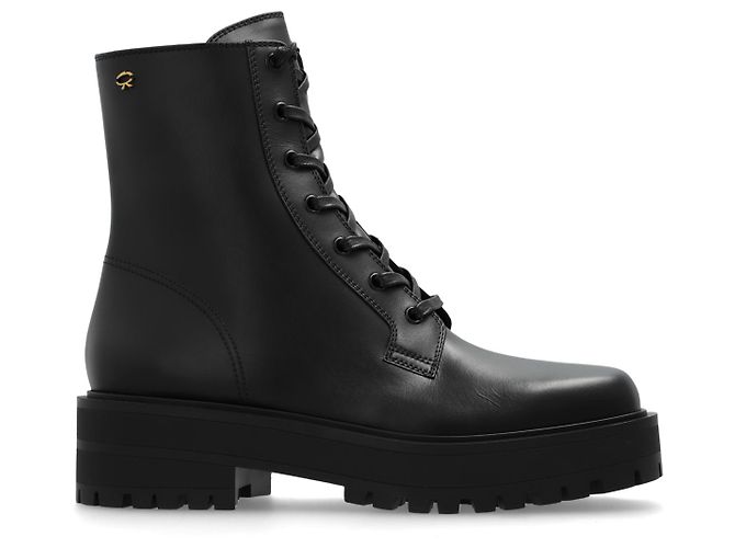 Gianvito Rossi Leder- Stiefeletten 'Turner'