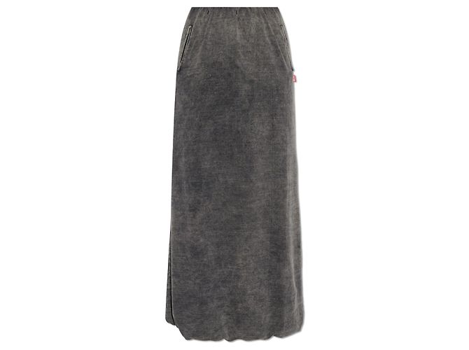 Falda de algodón gris O-TULIP Diesel