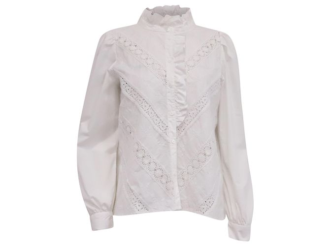 Camisa Sézane Chlo em algodão branco