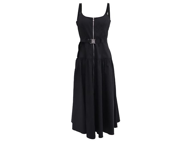 Abito Maxi L'AGENCE Rima in cotone nero