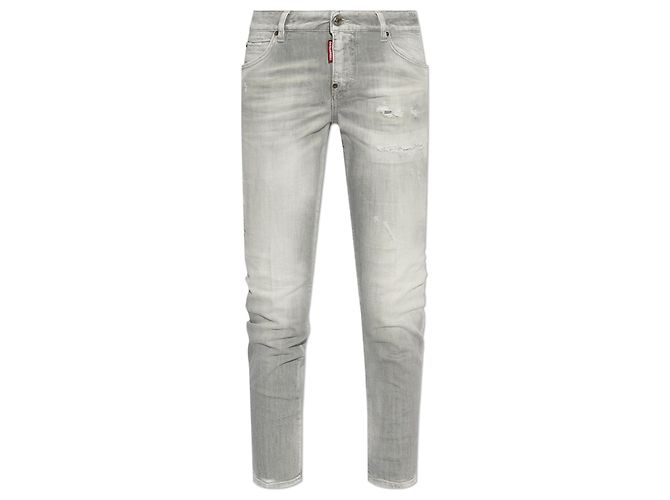 Jeans Cool Girl Dsquared2 Grises Skinny de Algodón