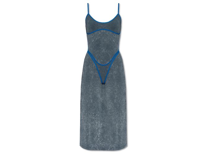 Vestido Diesel D-WOW Azul Viscose
