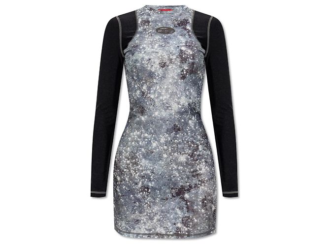 Diesel D-VANNE Kleid Grau