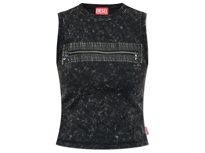 Top Diesel T-ARTED Negro de Algodón