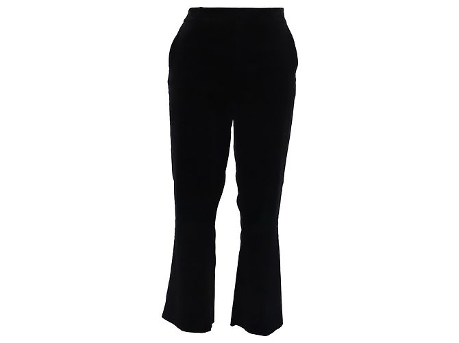 Autre Marque Pantalones acampanados Frame en algodón negro