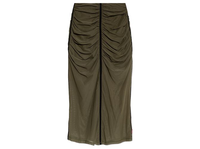 Falda midi O-IRA Diesel verde nylon