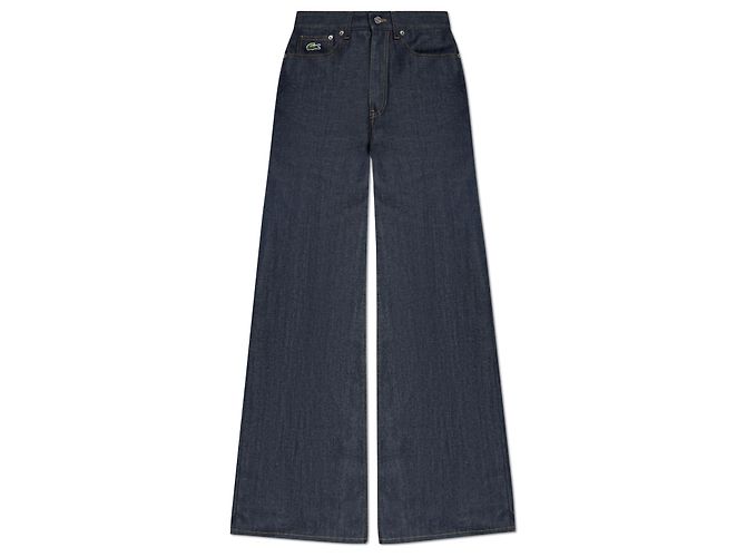 Jeans Bootcut a Vita Alta Lacoste Blu Navy