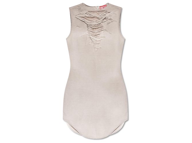 Vestido Diesel D-YASMI gris de algodón