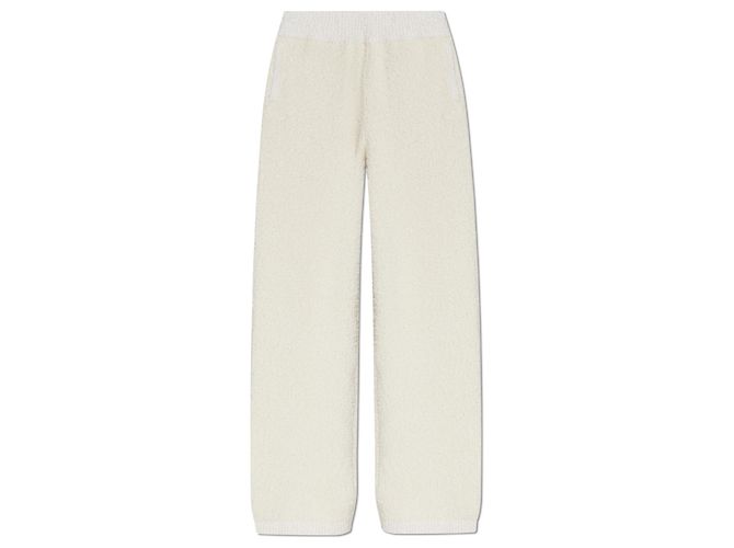 Calças Lacoste Creme de Algodão com Bolsos