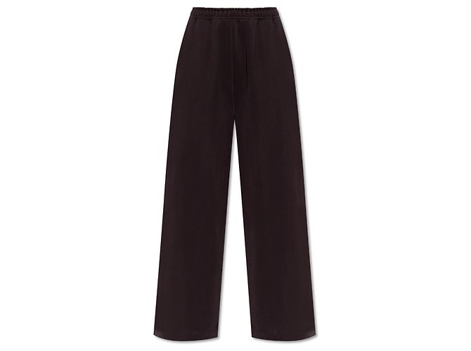 Pantaloni Lacoste Runway Logo Marrone