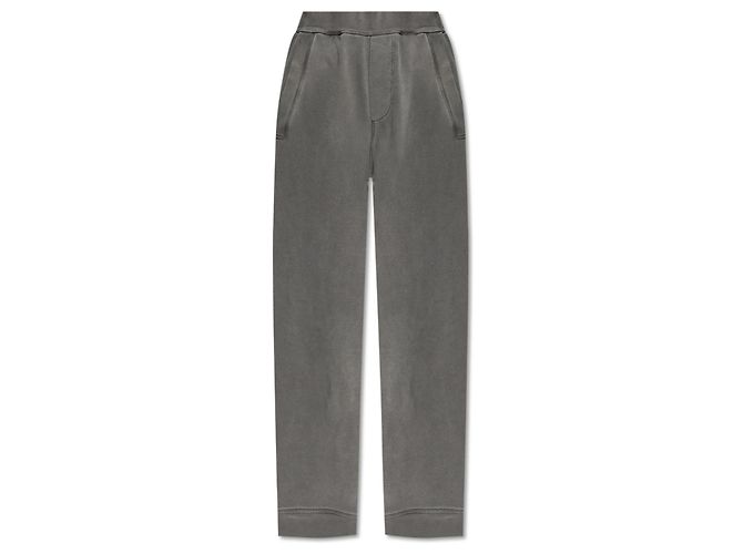 Pantaloni jogging a gamba larga Dsquared2 grigi in cotone
