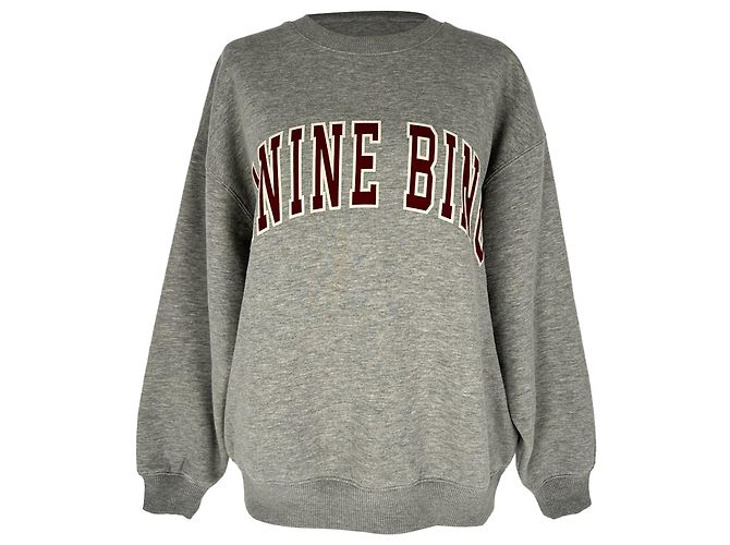 Sweatshirt Anine Bing Spencer em algodão cinzento