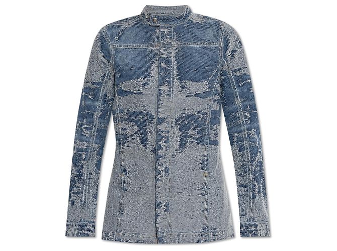 Giacca di jeans Diesel blu in cotone