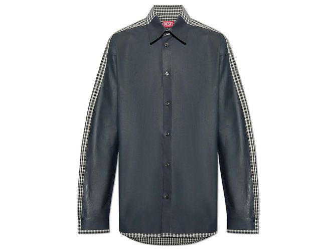 Camicia Diesel S-BOLT grigia in cotone