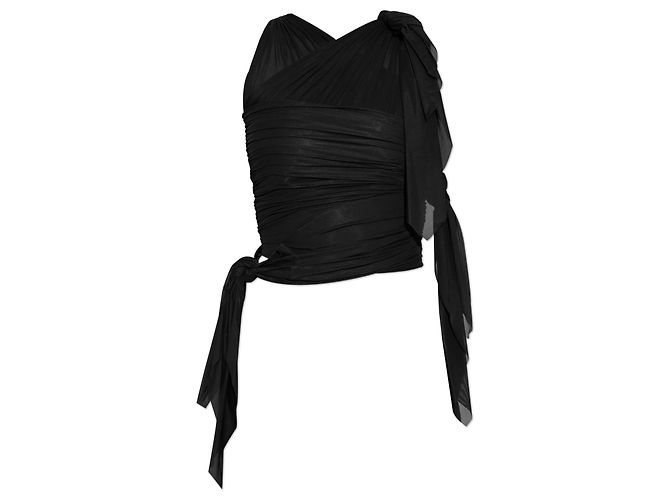 Diesel Top T-PERSEA-PLAIN Schwarz Nylon