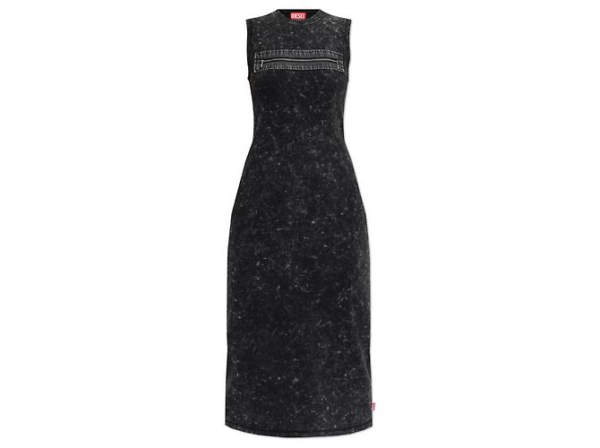 Vestido Diesel D-PRA de algodão cinza