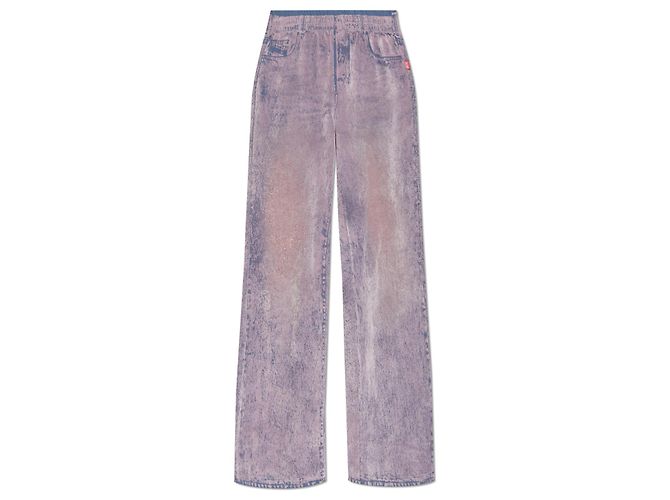 Pantalones Diesel P-NERV Rosa de Algodón