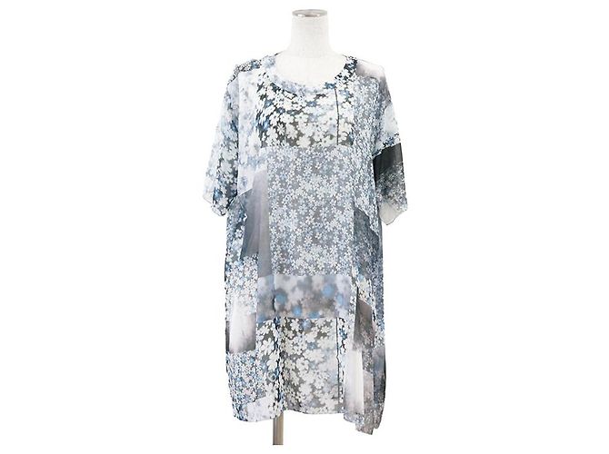 Maison Martin Margiela Top de gasa con estampado patchwork floral MM6