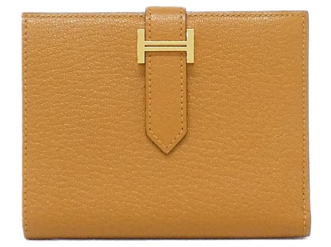Béarn Hermès Portafoglio Hermes Bearn Compact Chevre