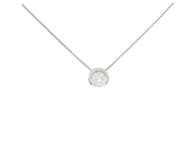 Autre Marque Platin-Diamant-Halskette