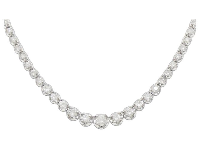 Autre Marque Collana in Pt850 e diamanti