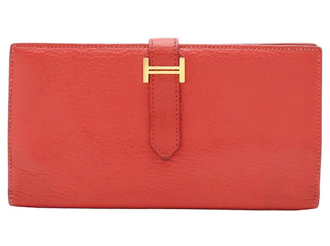 Béarn Hermès Bearn Soufflé Bi-fold Long Wallet