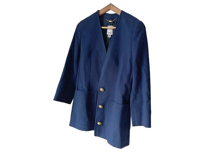 Céline Celine Blue Wool Blazer
