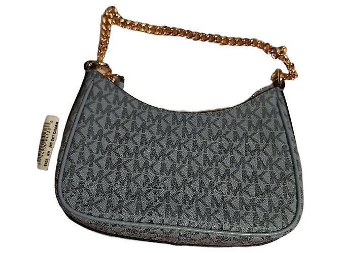 Michael Kors Monogramm Handtasche Hellblau