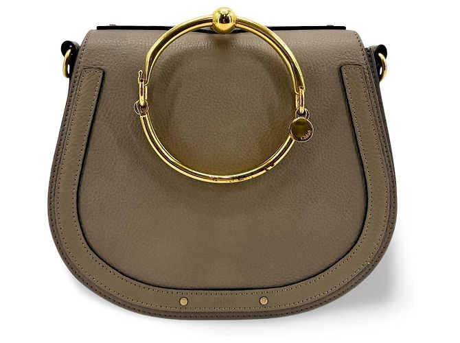 Chloé Chloe Nile Crocodile Embossed Leather Small