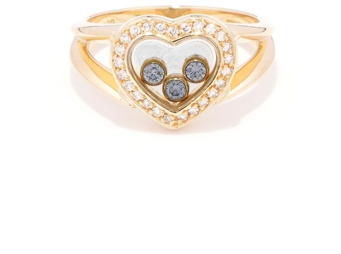 Anello Chopard Happy Heart in Oro Giallo e Diamanti