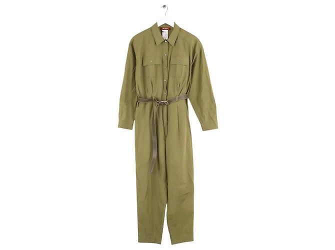 Mono Max Mara de algodón caqui