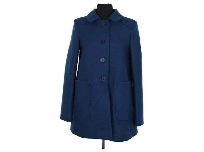 Tara Jarmon Blue virgin wool coat