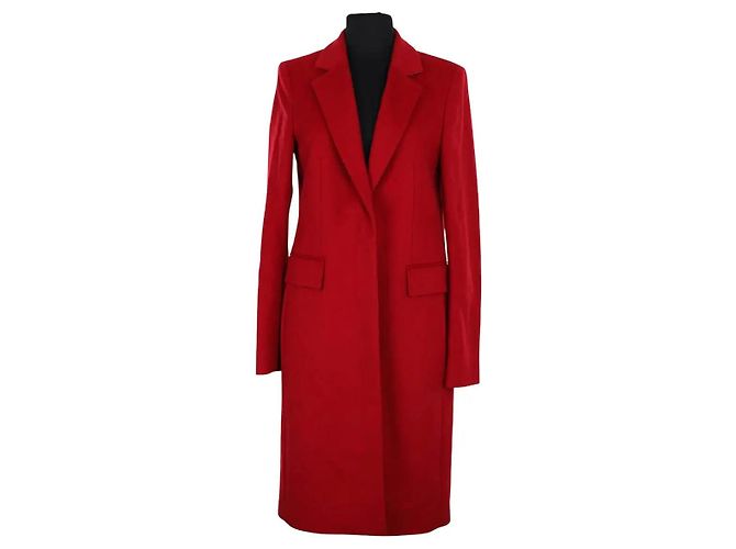 Autre Marque Abrigo largo de lana rojo Boss