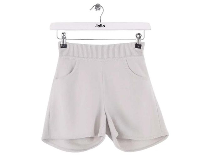 Autre Marque Molli Mini-Shorts aus Baumwolle Grau