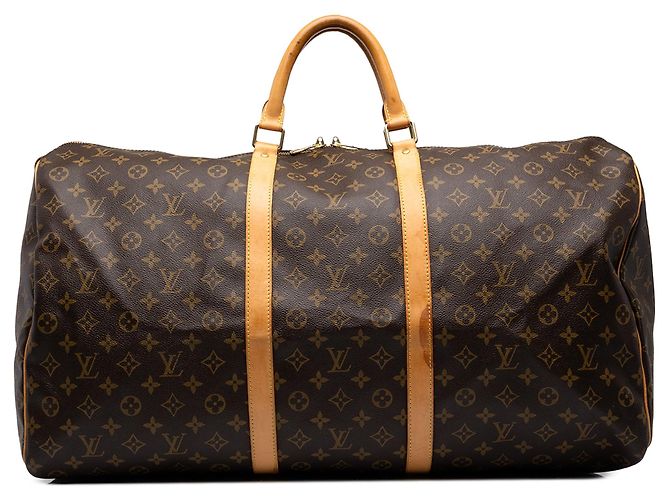 Borsa da viaggio Louis Vuitton Monogram Keepall 60 Marrone