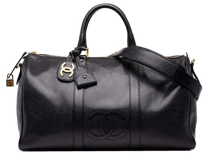 Sac Duffle Chanel CC Caviar Noir