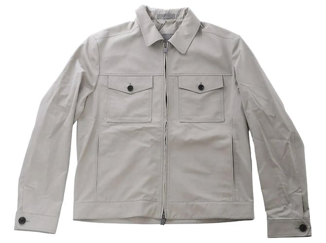 Corneliani Baumwolljacke in Grüngrau, Größe 50 IT