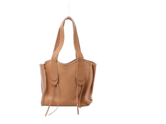 Chloé Bolsa de ombro de couro Chloe Mony em castanho