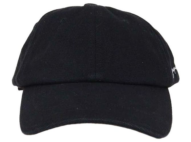 Jacquemus Black Canvas Classic Baseball Cap