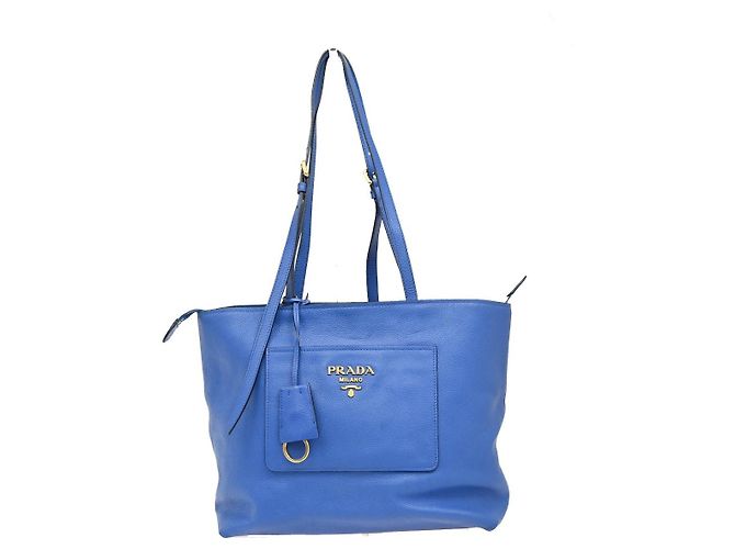 Prada Shopping Vitello Daino Medium mit Fronttasche