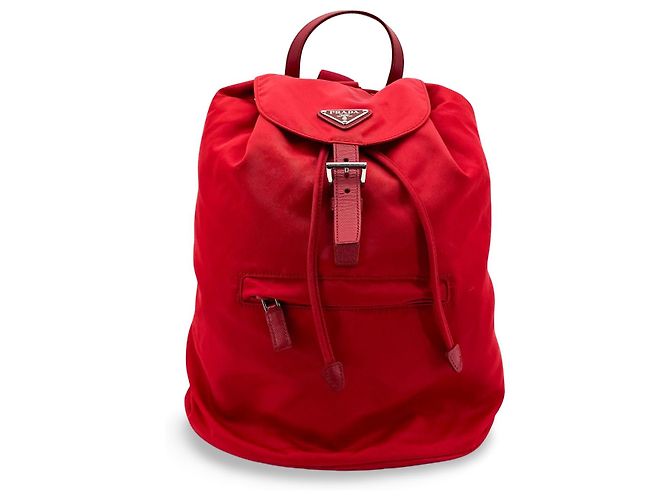 Prada Front Zip Drawstring Tessuto Large