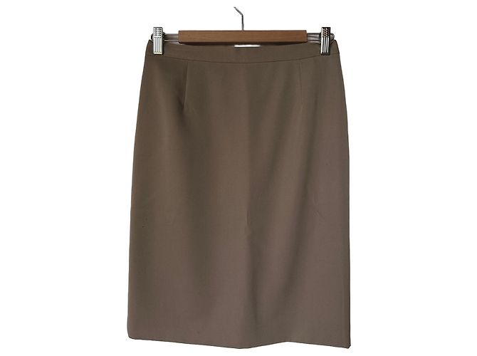 Jupe droite beige Giorgio Armani