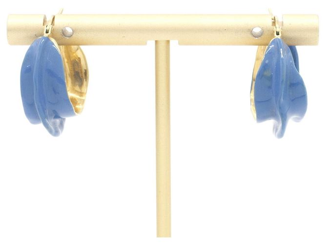 Céline Orecchini a lobo Celine da donna in blu e oro