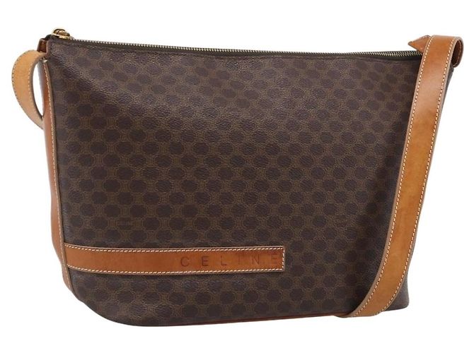 Céline Celine Macadam Shoulder PVC Leather Medium