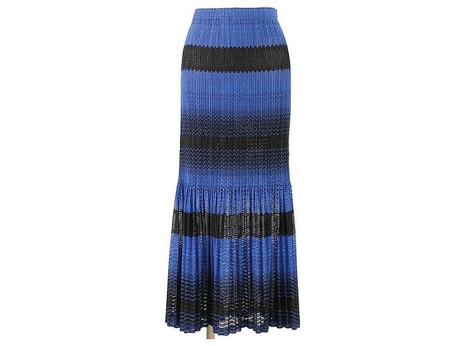 Issey Miyake Pleats Please Plisseierter Lochspitzenrock